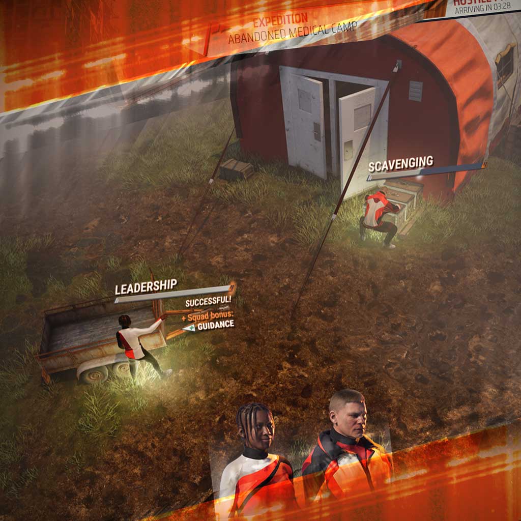 Resource gathering in abandoned facilities